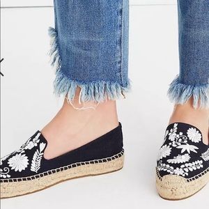 Soludos Embroidered Ibiza Smoking Slippers